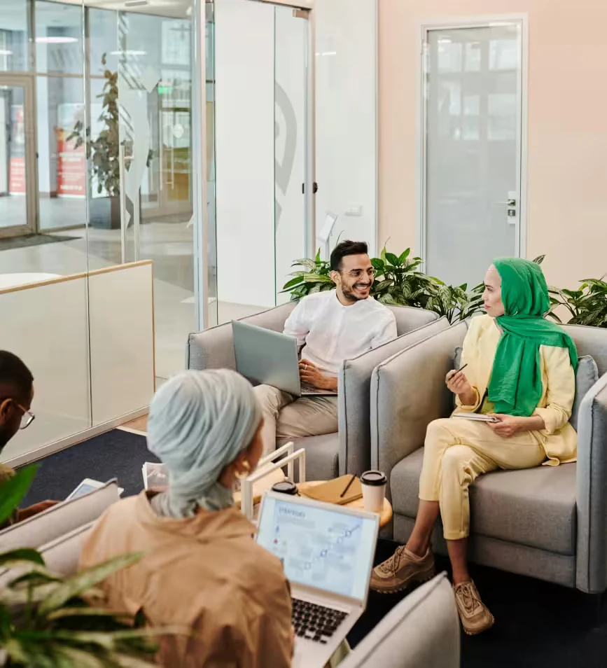SGA World accountants meeting a client in the Dubai office