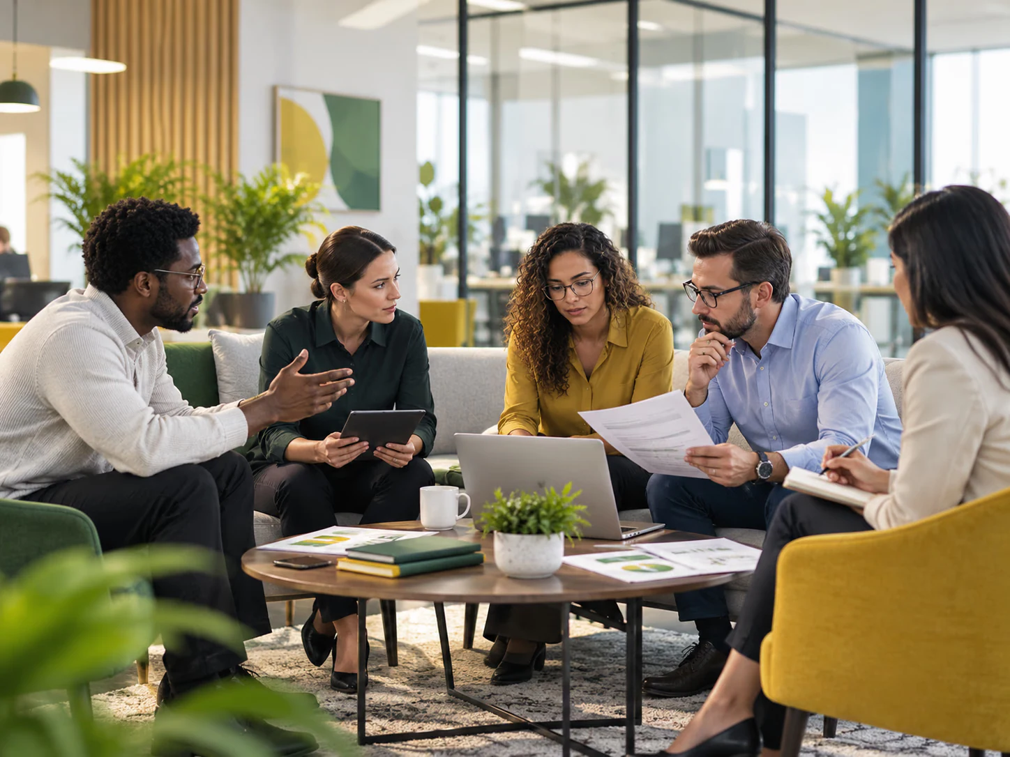 Payroll services in the UAE: payroll and HR team reviewing the monthly payroll