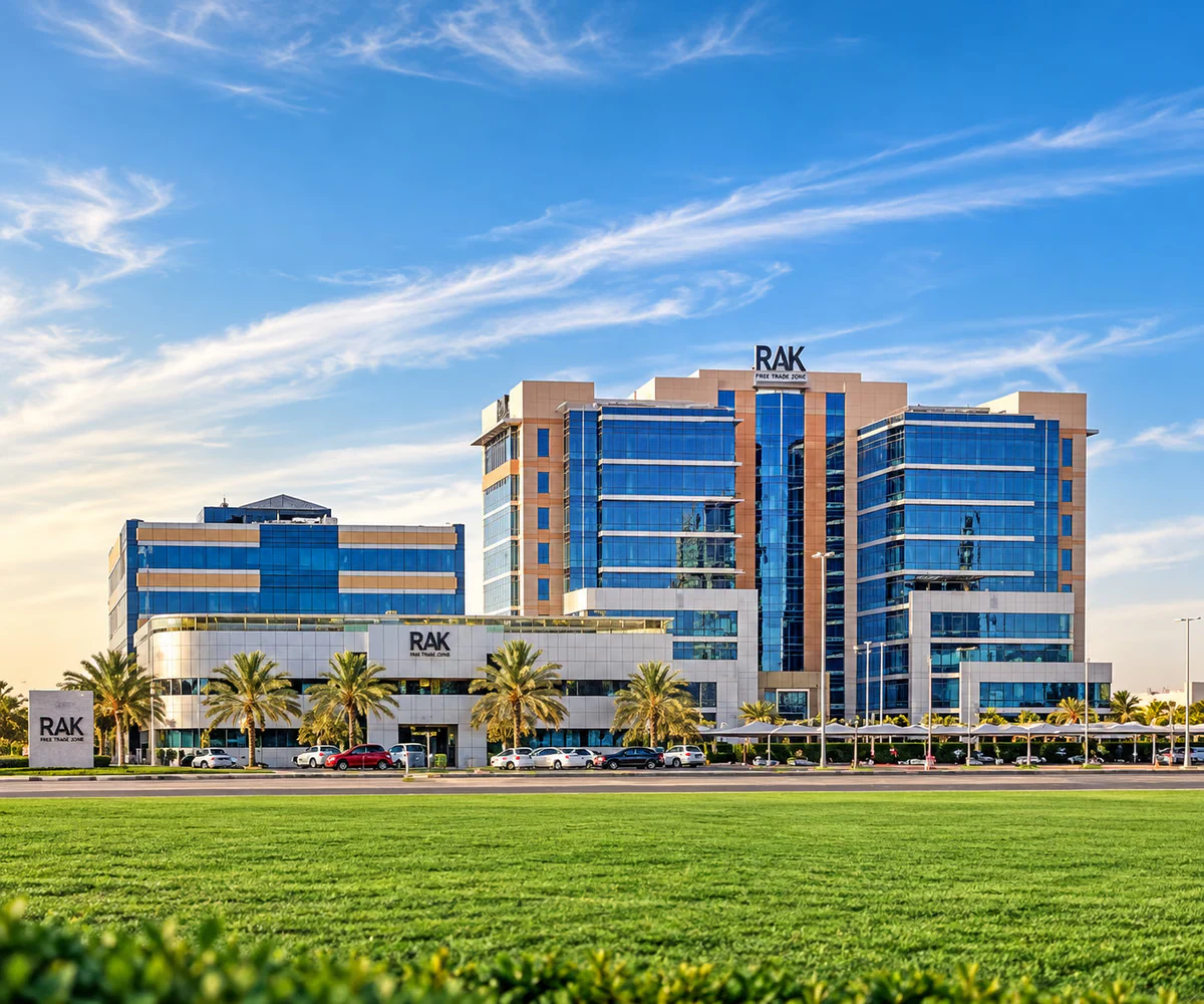 RAKEZ, Ras Al Khaimah: office buildings of the Ras Al Khaimah Economic Zone business centre