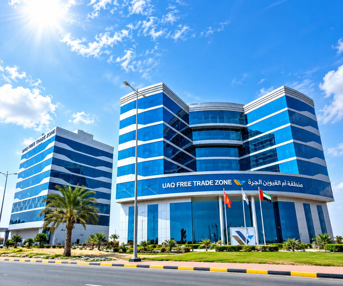 UAQ Free Trade Zone, Umm Al Quwain: the UAQ Free Trade Zone office buildings